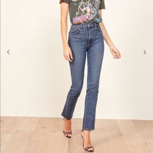 Reformation Liza High Straight Jeans Kasai Wash